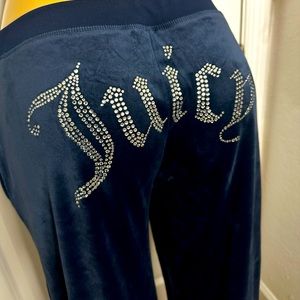 Juicy Couture velour track pants